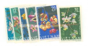 Vietnam/North (Democratic Republic) #406-411 Unused Single (Complete Set) (Flowers)