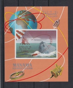 1970 Manama - Apollo Programme O/P - Apollo 10 - Mi-B221B - IMPERF - MNH