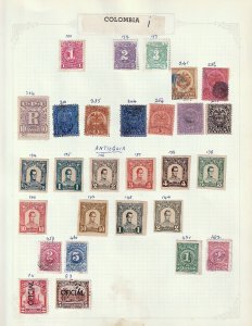 COLOMBIA Old/Mid M&U Collection on Pages (Aprx 250+Items) Goy 3194