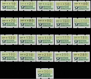 Germany 1981,Sc.#ATM MNH complete set, wending machine stamps