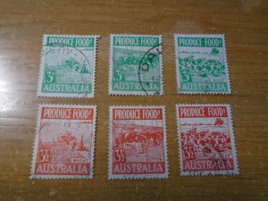 Australia  #  250-55  used