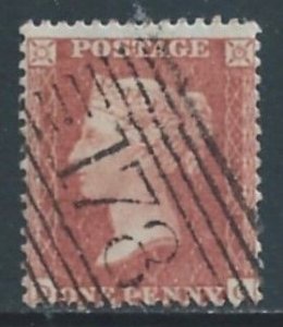 Great Britain #16 Used Queen Victoria 1p Red Brown