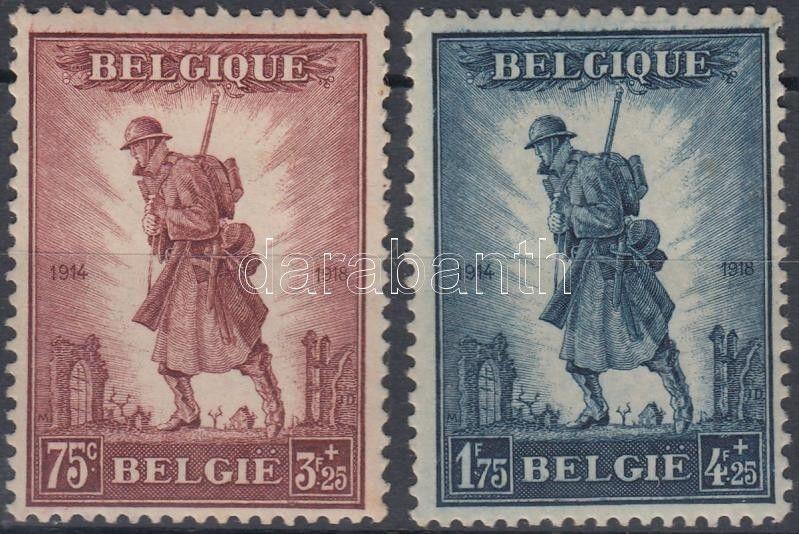 Belgium stamp Military monument set 1932 Hinged Mi 342-343 WS181601