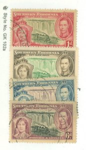 Southern Rhodesia #38-41 Used