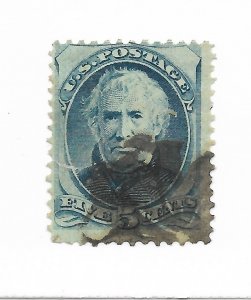 U.S. #179 The 1875 Z.Taylor 5 Cent Used CV $27.50