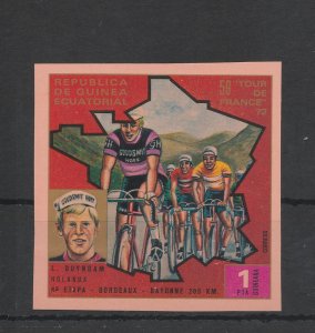 Republica De Guinea Ecuatorial Tour De France 1972 7 SET IMPERFATED MNH