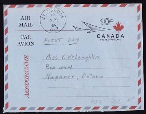 Canada-cover #12507 - 10c airmail letter FDC - Elgin County - St. Thomas Ont cds