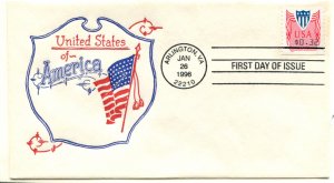 CVP33 US 32c Computer Vended Postage FDC,   Artopages cachet