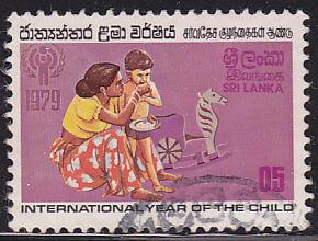 Sri Lanka 553 Mother Feeding Child, IYC Emblem 1979