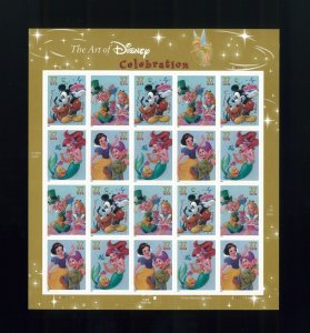 United States 37¢ Celebrations Disney Art Postage Stamp #3912 MNH Full Sheet