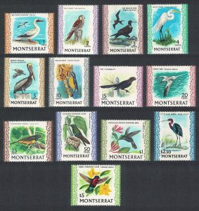 Montserrat Booby Kestrel Egret Pelican Carib Oriole Birds 13v COMPLETE 1970
