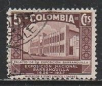 1937 Columbia - Sc 448 - used VF - 1 single - Exposition Palace