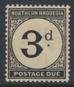 Northern Rhodesia  SG D3 1929 Postage Due   SC# J3   MH see detail and scans