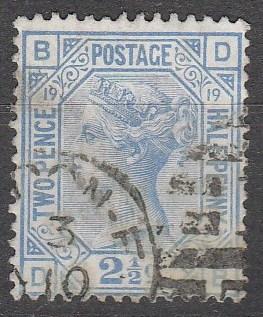 Great Britain #68 Plate 19  F-VF Used CV $60.00  (A13012)