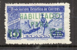 Spain 1930s Civil War Period Local Issue Fine Mint Hinged Surcharged NW-18524