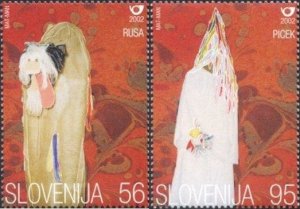 Slovenia 2002 MNH Stamps Scott 478-479 Carnival Folklore Masks