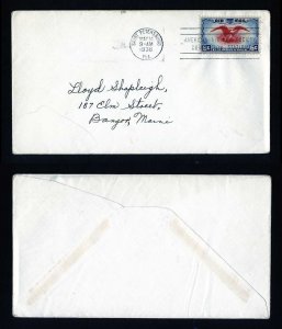 # C23 addressed First Day Cover with no cachet 5-14-1938 - # 1