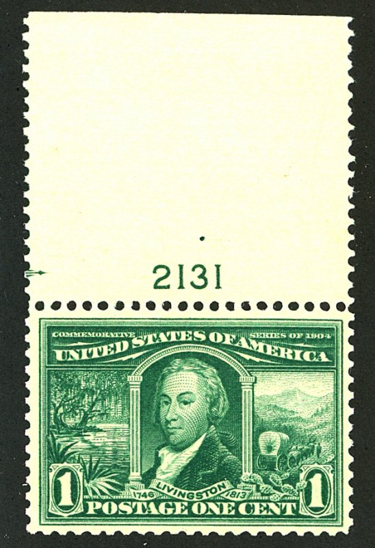 U.S. #323 MINT PL# SINGLE OG NH