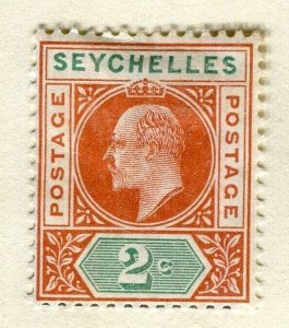 SEYCHELLES; 1903 early Ed VII issue Mint hinged 2c. value