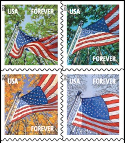 2013 46c Forever Flags for All Seasons, Block of 4 Scott 4796-99 Mint F/VF NH