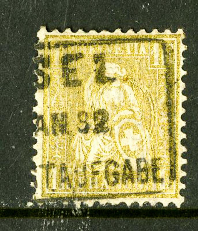 Switzerland Stamps # 68 USED Super Clean A Rarity Scott Value $1,300.00