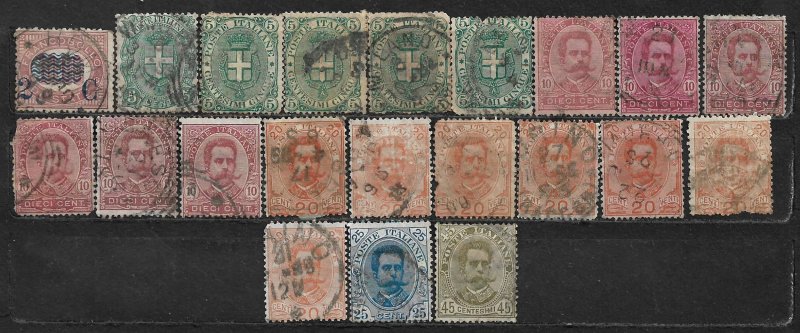 COLLECTION LOT OF 21 ITALY 1878+ STAMPS CLEARANCE CV+ $75