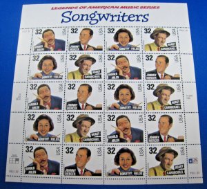 UNITED STATES - 1996  - SCOTT #3103a   -  SONGWRITERS  -  MNH   (jpu45)