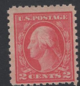 US 463  MINT HINGED  WASHINGTON ISSUE PERF 10