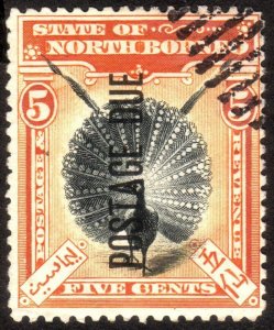 1899, North Borneo 5c Posage Due, Used, Sc J14