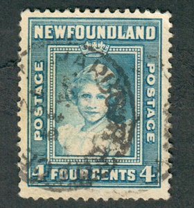 Newfoundland #256 used single - perf 12.5