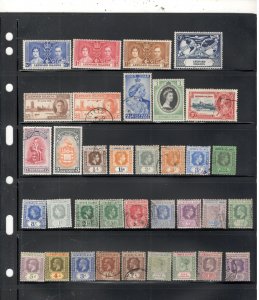 LEEWARD ISLANDS COLLECTION ON STOCK SHEET MINT/USED