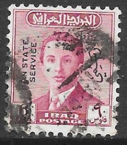 Iraq O153: 6f King Faisal II, overprinted, used, F-VF