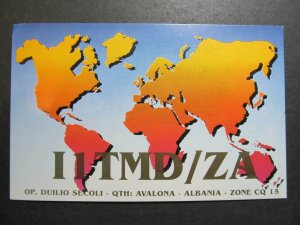 10184 Amateur Radio QSL Card AVALONA ALBANIA-