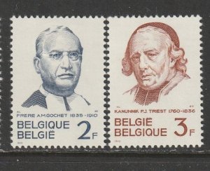 1962 Belgium - Sc 580-1 - MH VF - 2 singles - Gochet, Geo Educator