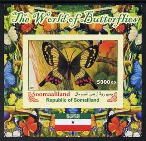 Somaliland 2011 The World of Butterflies #5 imperf souven...