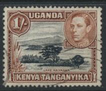 Kenya Uganda Tanganyika SG 145b perf 13 x 12½ Used