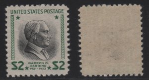 833 $2 Harding MNH