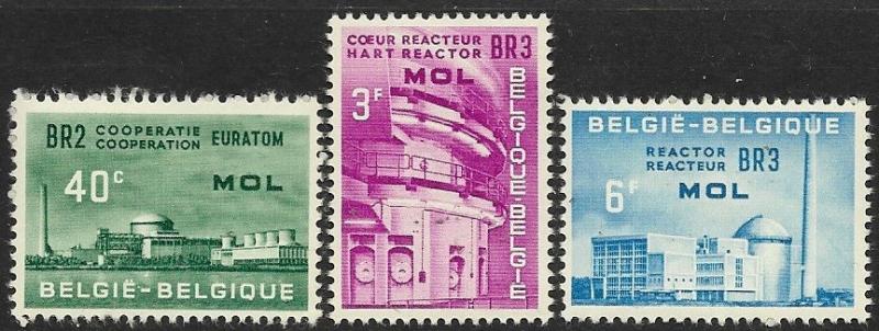 Belgium # 574-576 - Atomic Reactor Plant - set - MNH.....{C}