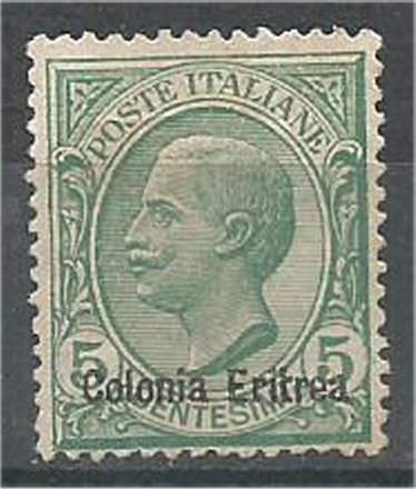 ERITREA,  1908, mint 5c , Overprinted Scott 35