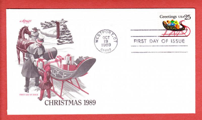 #2428 Christmas Sleigh - Artmaster Cachet