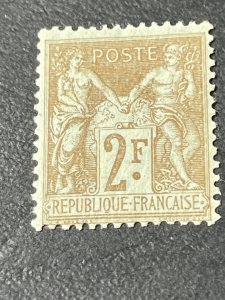 FRANCE # 108-MINT/HINGED---BRONZE---SINGLE--1900