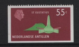 Netherlands Antilles #403b  MNH 1977 island series 55c Imperf.  three sides