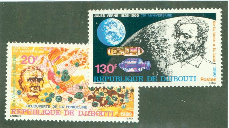 DJIBOUTI 517-18 MNH CV $4.00 BIN $2.00