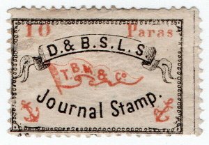 (I.B) Turkey Local Post : TB Morton & Co Journal Stamp 10pa