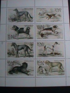 ​OMAN STAMP-1972-RARE WORLD BEAUTIFUL LOVELY  DOGS-MNH FULL SHEET VERY FINE