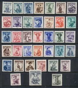 Austria 1948-52 Regional Costumes MUH
