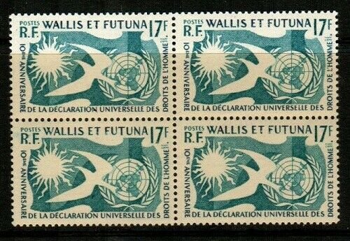 Wallis and Futuna Islands Scott 153 Mint NH block (Catalog Value $23.00)