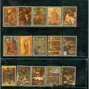 Umm Al Qiwain Christ , 15 stamps