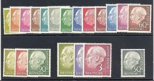 Germany  Heuss set Mint VF NH -Lakeshore Philatelics