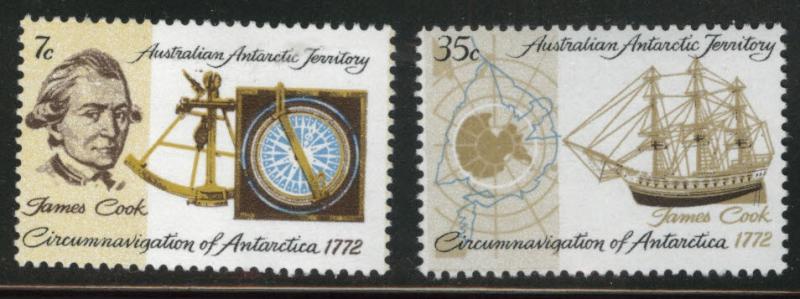 AUSTRALIA Antarctic Territory Scott L21-22 MH* from 1972